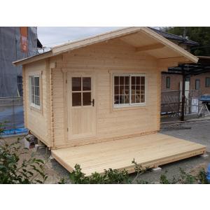 ログハウス ミニログハウス アルナス６−４５（ログ厚＝45mｍ無垢材）