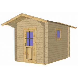 ログハウス ミニログハウス シコニア２３（ログ厚＝３０mｍ無垢材）（受注生産品）