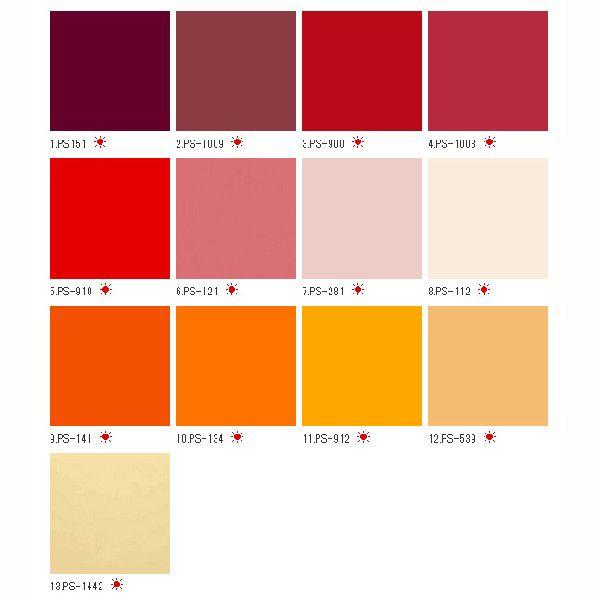 シングルカラー　（PS）　赤黄系  原反巾1220mm ×1m