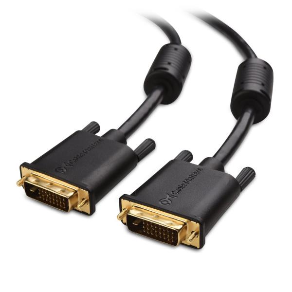 Cable Matters DVI ケーブル 3m、金メッキ端子・2K解像度、DVI-D ケーブル ...