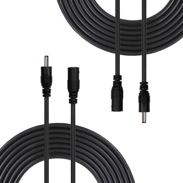 Liwinting 2本の 2m DC延長ケーブル 1.35mm x 3.5mmオス - メスＡＣア...