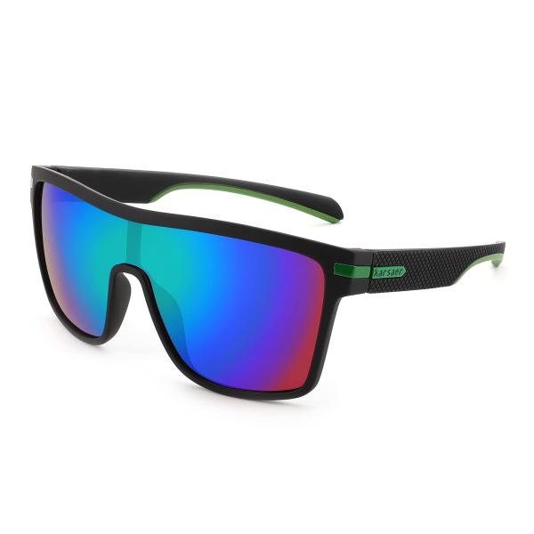 [Karsaer] 偏光スポーツ サングラスメンズ TR90 レトロスクエアレーシング ランニング ...