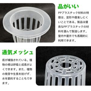水耕栽培ポット 水耕栽培器 かご鉢 定植かご ...の詳細画像2