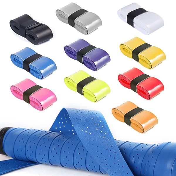 RICISUNG グリップテープ 10本セット テニス グリップ テープ ウェット 滑り止め 通気性...
