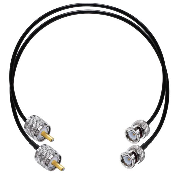 BNC-UHFジャンパーケーブルRG58 TUOLNK BNC オスプラグ-PL259 SO239 ...