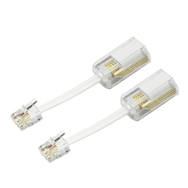 電話コードデタングラー RJ9拡張回転電話コードデタングラー モジュラケーブル 電話コード ねじれ防...