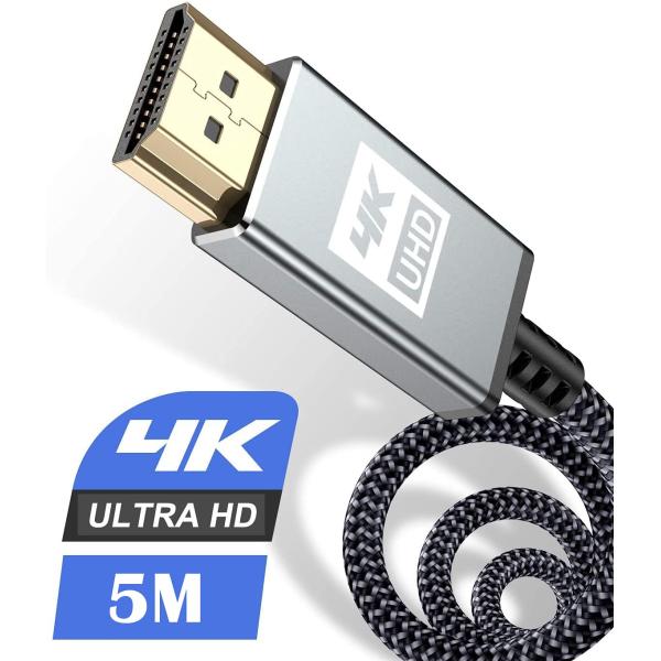 4K HDMI ケーブル 5m【ハイスピード アップグレード版】 HDMI 2.0規格HDMI Ca...