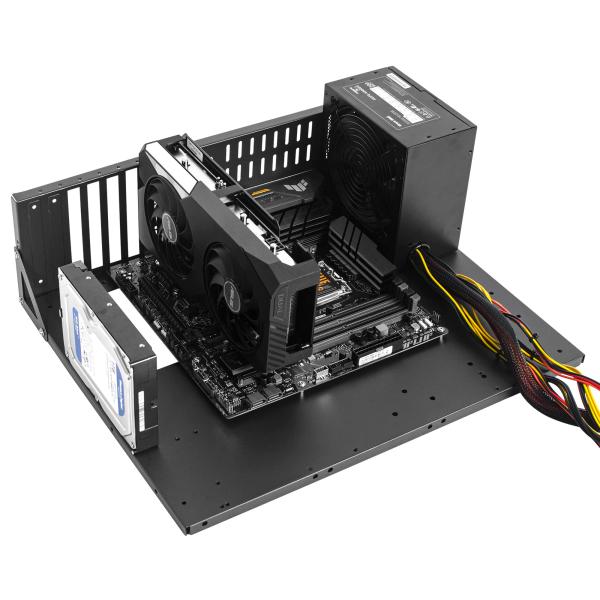 Rxakudedo オープンフレーム ベンチ台 PCマイニングフレーム 強化型 鉱業イニングラック ...