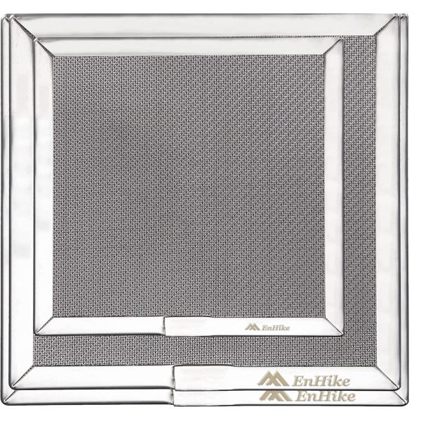 EnHike 綾織 ハイメッシュ 五徳 バーナーパッド バーナーパット シングルバーナー パット 方...