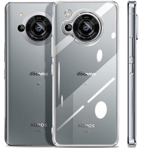 AQUOS R7 ケース クリア 薄型 耐衝撃 SH-52C 透明 カバー 可愛い 柔らかい ワイヤ...