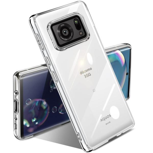 AQUOS R6 ケース クリア 薄型 耐衝撃 SH-51B SH-M22 カバー 透明 可愛い 柔...