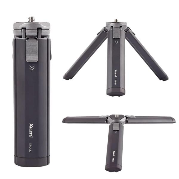 XILETU XTD20 メタルミニ三脚 ポケット三脚 カメラ卓上三脚 Smooth 4、Osmo ...