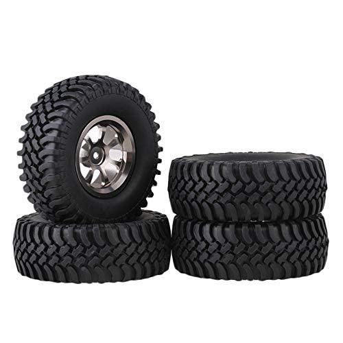 Mxfans 4ピース アルミニウム合金 7スポーク ホイール リム &amp; ブラック シミュレーション...
