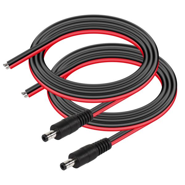 CERRXIAN２個 1M DC5525電源ピグテールケーブル 14AWG 5.5 mm x 2.5...