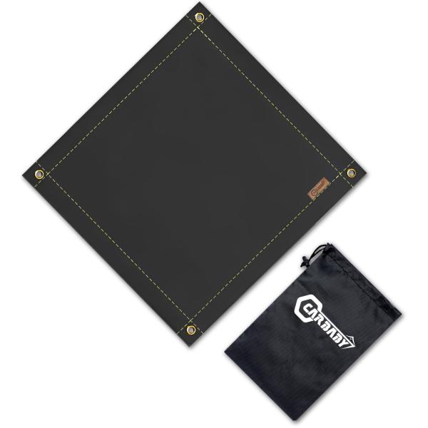 CARBABY 焚き火シート スパッタシート 防炎シート 焚き火台シート 耐火 耐熱 防炎 溶接 ガ...