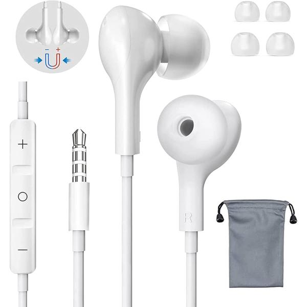 Pewesv 3.5mmインナーイヤー クリア通話 ヘッドホン 3.5mmジャック