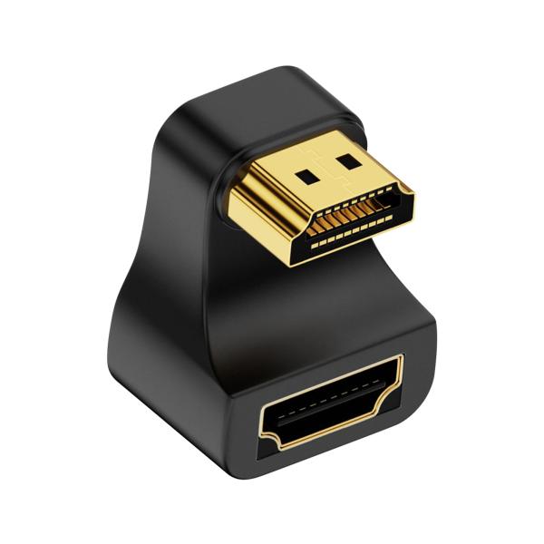 Poyiccot 8K HDMI変換アダプタ HDMI U字型アダプタ、下向き180度角度変更 HD...
