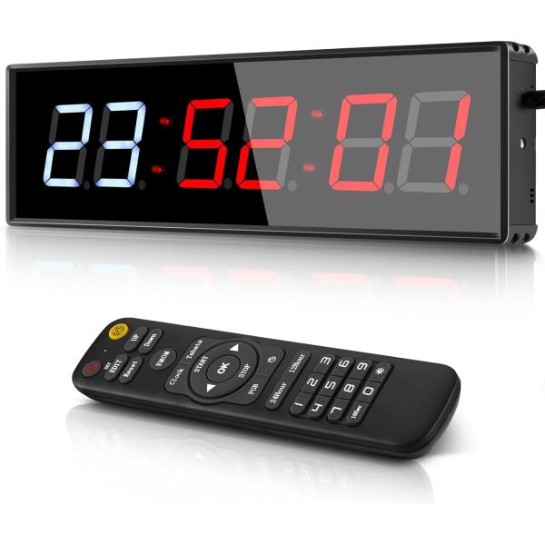 Koolertron スポーツタイマー リモコン付き インターバルタイマー フィットネス/トレーニン...