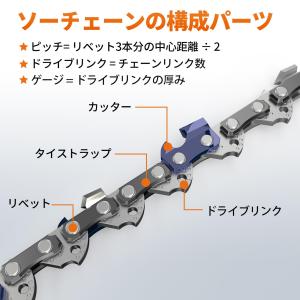 ナウィン 12インチェーンソー替刃 チェーン刃...の詳細画像4
