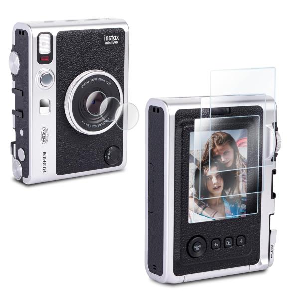 Rieibi 【3+3セット】instax mini evo 保護フィルム、mini evo スクリ...