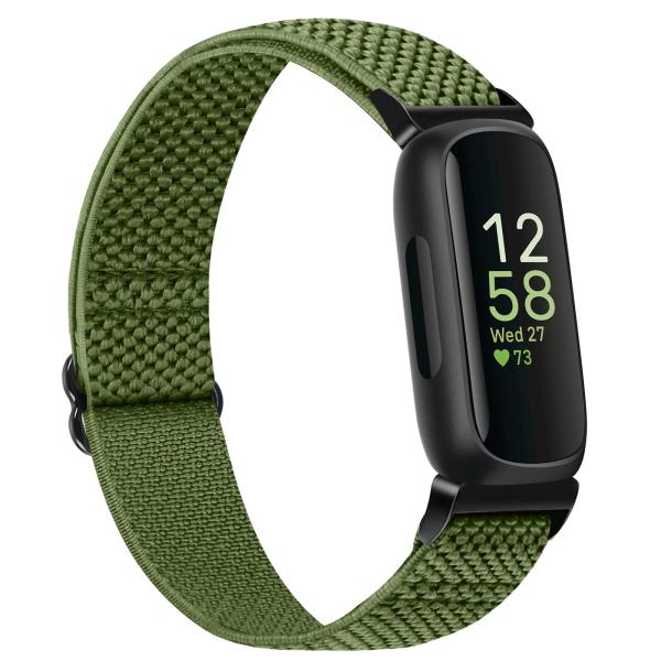 [TumpCez] ストレッチナイロンスマートウォッチベルトFitbit Inspire 3/Fit...