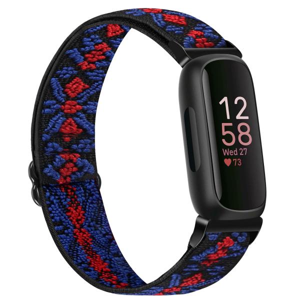 [TumpCez] ストレッチナイロンスマートウォッチベルトFitbit Inspire 3/Fit...
