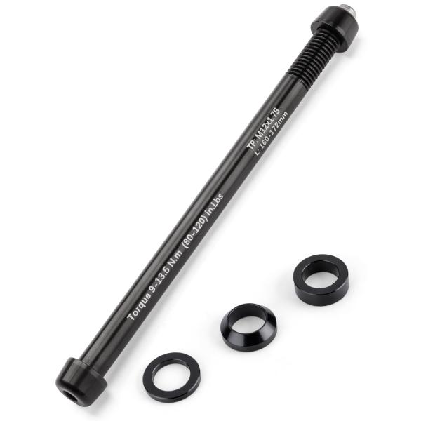 CXWXC 自転車 スルーアクスル 12mm 後輪用 M12×P1.0/P1.5/P1.75 軽量 ...