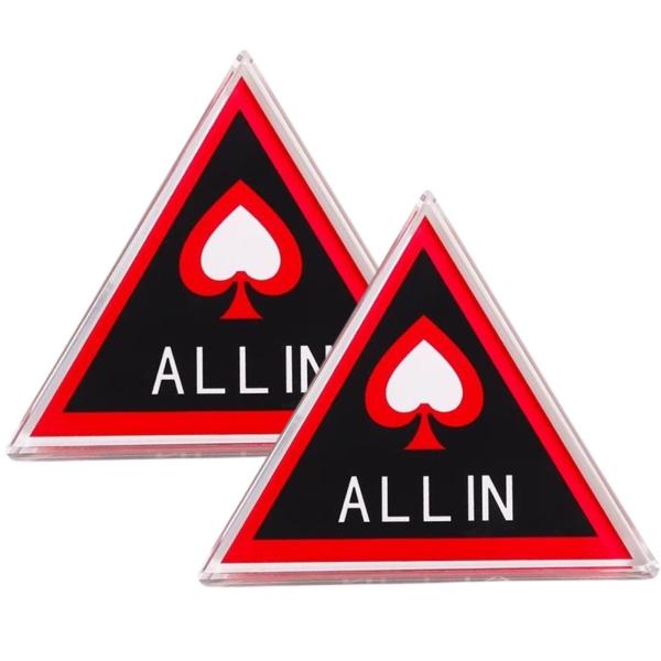 HOTQ オールインマーカーオールイン ALL IN クリア チップ トランプ アクリルカジノ マー...