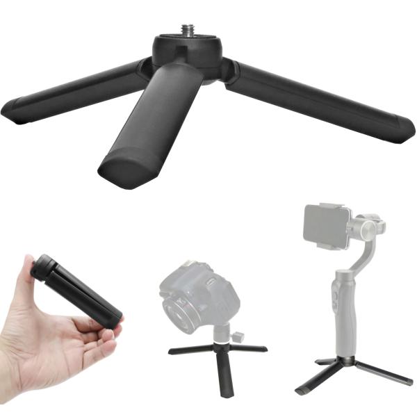 2Way ミニ 三脚 1/4インチ ねじ ローアングル 卓上 トライポッド 折りたたみ式 ポータブル...