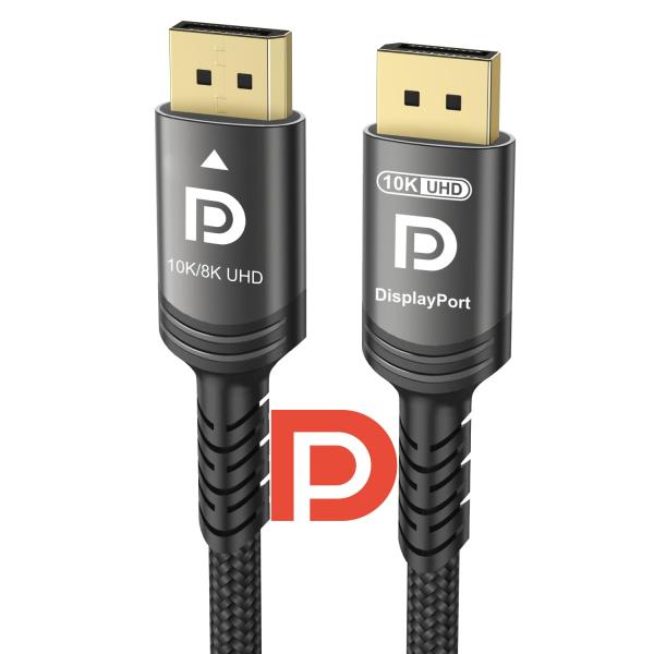 Ubluker 10K 8K 4K DisplayPort 1.4 ケーブル 40Gbps 1.5M...