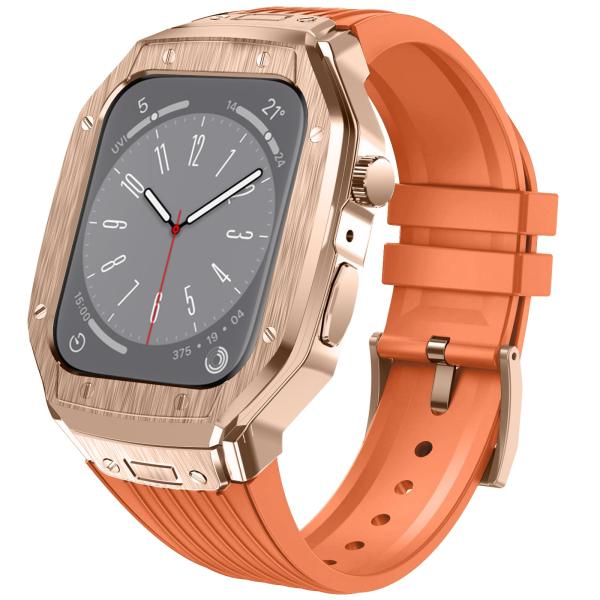 [LIRUWECH] for Apple Watch バンドとケースと背面ケースの3in1一体型デザ...