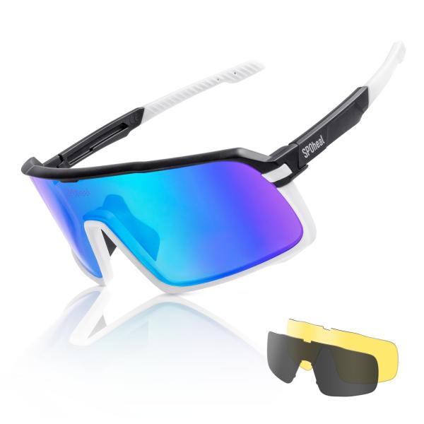 [SPOheal] スポーツサングラス 偏光サングラス UV400 REVO 紫外線カット 30ｇ超...