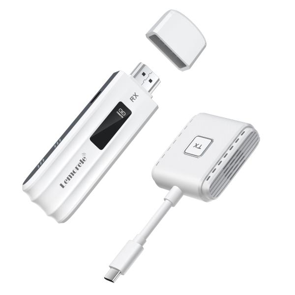 HDMI ワイヤレス 送受信機 セット 50M Lemorele 小型 拡張モード 無線 8台増設可...