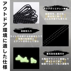 ダイニーマ ロープ ガイロープ 2mm テント...の詳細画像3