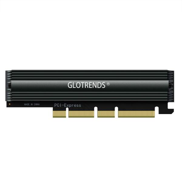 GLOTRENDS PA16 22110/2280 M.2 NVMe-PCIe4.0X4アダプタ、フ...