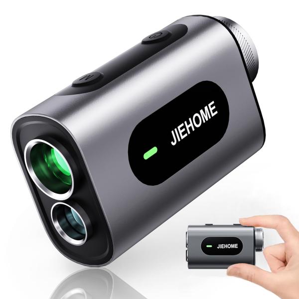 JIEHOME ゴルフ 距離計 ゴルフレーザー距離測定器 1000m/1093yd対応 6.5倍望遠...