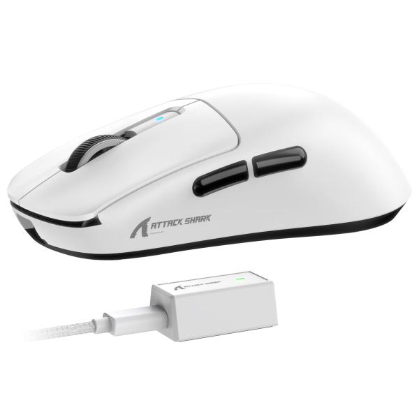 ATTACK SHARK R6 39g超軽量ゲーミングマウス、8000Hz、PixArt PAW39...