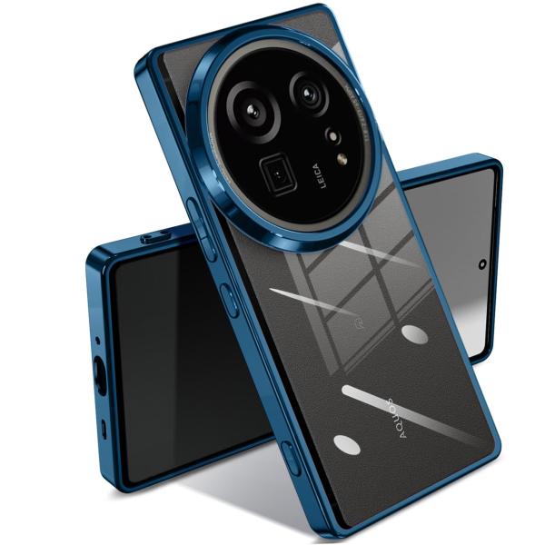 AQUOS R9 Pro ケース クリア 耐衝撃 アクオスR9 Pro SH-54E カバー 透明 ...