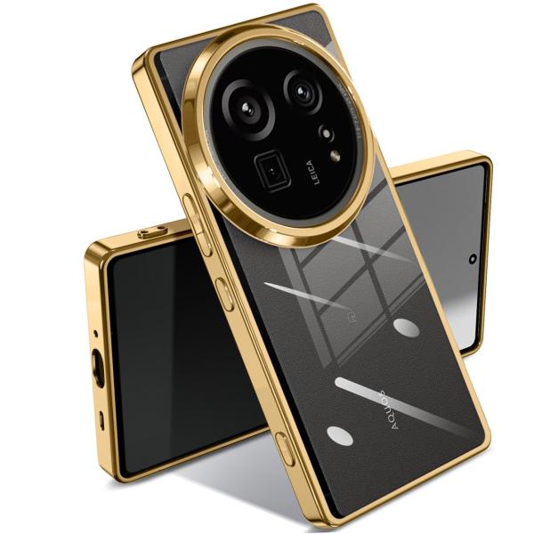 AQUOS R9 Pro ケース クリア 耐衝撃 アクオスR9 Pro SH-54E カバー 透明 ...