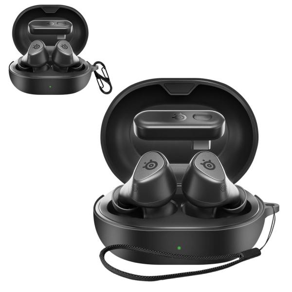 For SteelSeries Arctis GameBuds ケース [HVUYAL] 紛失防止用...