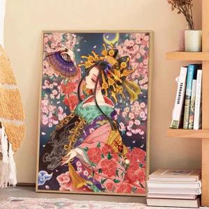 ダイヤモンドアート 花魁 和風 和服 美人 姫...の詳細画像2