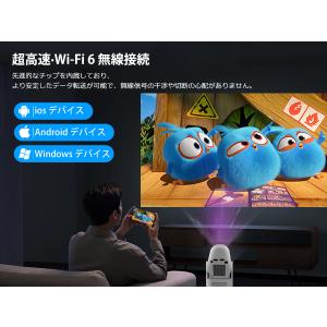 プロジェクター 家庭用 小型 1080P&4K...の詳細画像2