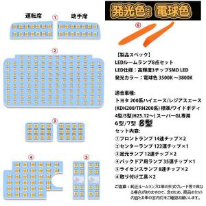 ハイエース 200系 LED ルームランプ 8...の詳細画像2