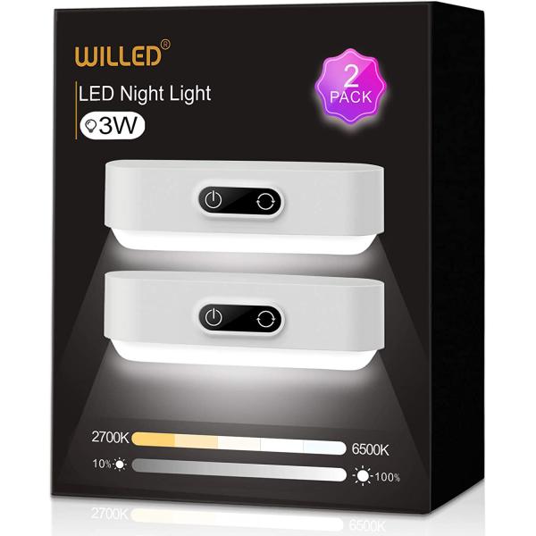 タッチランプ マグネット吸着 LED フットライト  壁掛けライト クローゼット キャビネット 寝室...