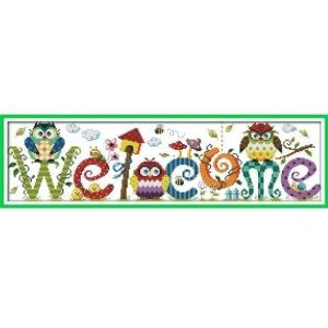 クロスステッチ 刺繍キット welcome＆いらっしゃい