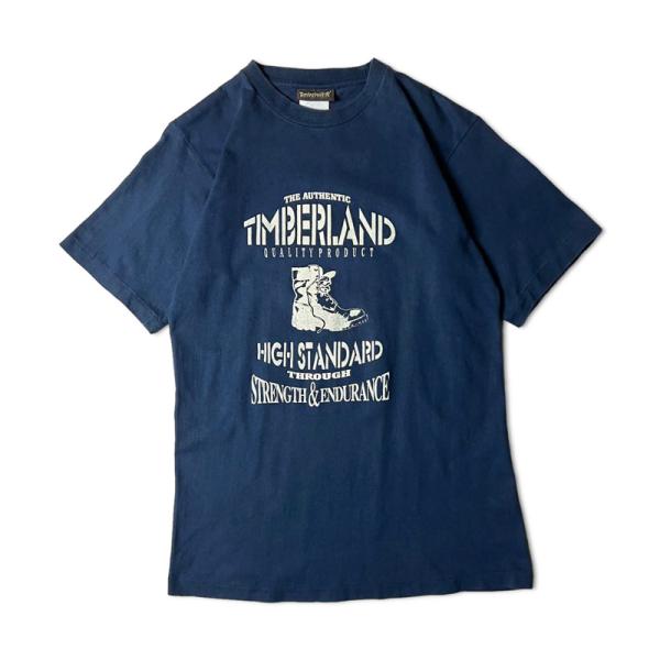 90s USA製 Timberland イエローブーツ プリント 半袖 Tシャツ S / 90年代 ...