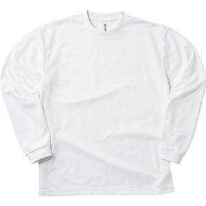 [グリマー] 長袖 4.4オンス ドライ ロングスリーブ Tシャツ [クルーネック] 00304-ALT ボーイズ ホワイト 5L (日本サイズ5L相当)の商品画像