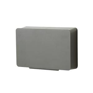 ideaco (イデアコ) どんな壁にも貼れる 収納ケース アッシュグレー WALL pocket W (ウォールポケットW)の商品画像