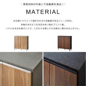 下駄箱 完成品 シューズボックス 靴箱 おしゃれ ロータイプ 玄関 収納