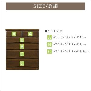 チェスト クローゼットチェスト 5段 木製 キ...の詳細画像2